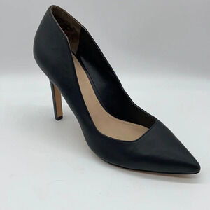 Pour La Victoire Pitanga Black Leather Heels - 9